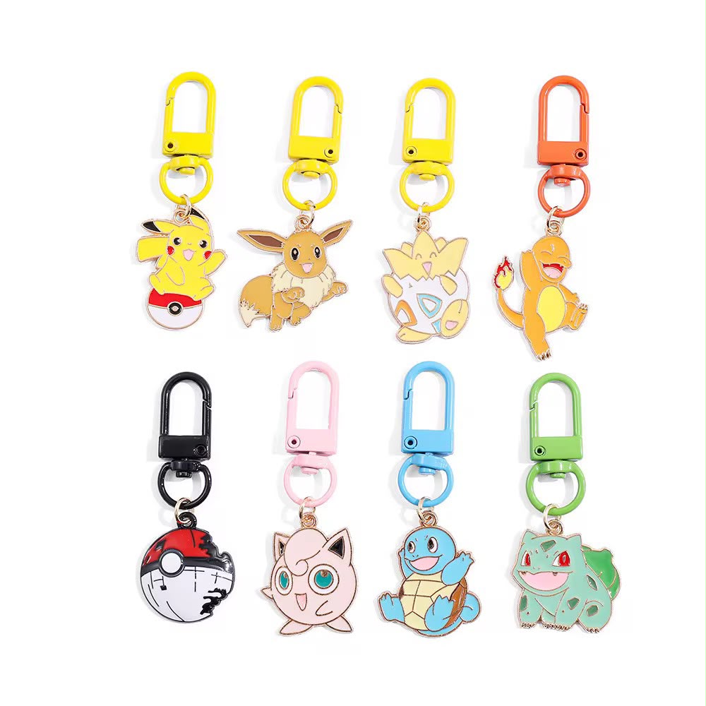Metal Keychain Pokemon Style
